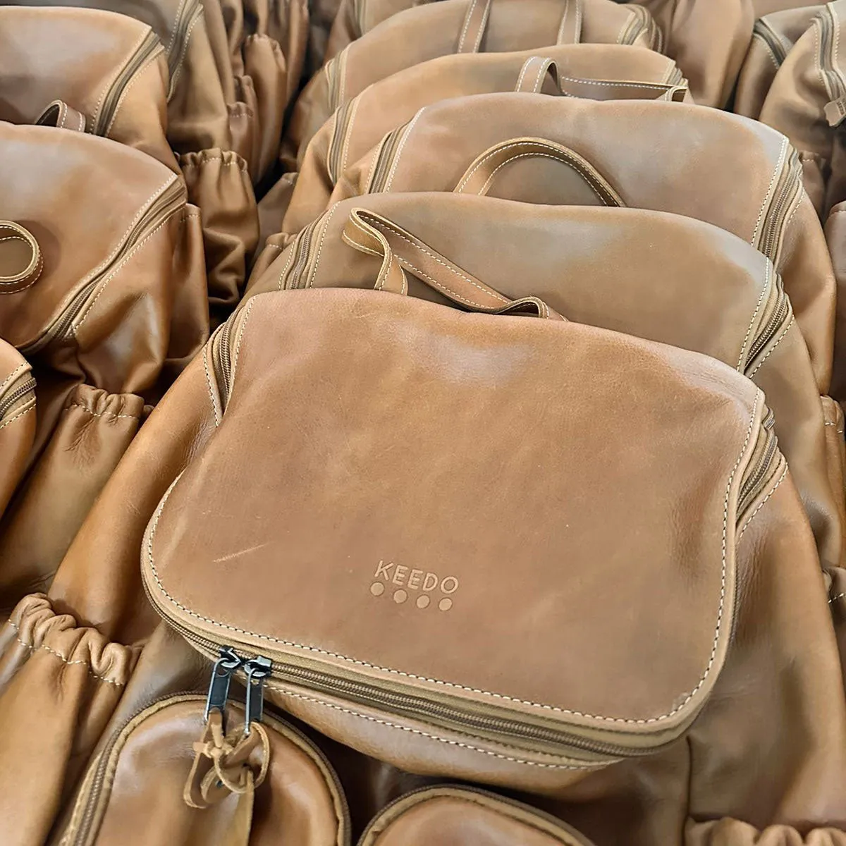 Corporate Laptop Tote Zipper Handbag Leather
