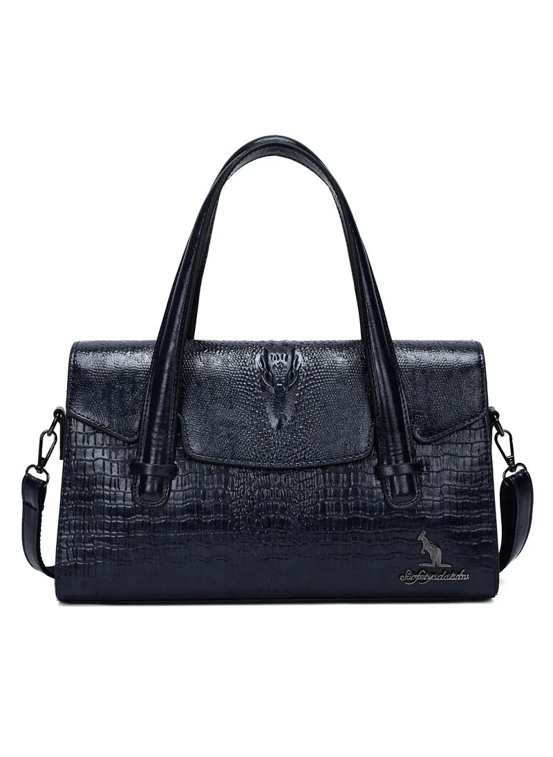 Crocodile Pattern Shoulder Slung Handbag