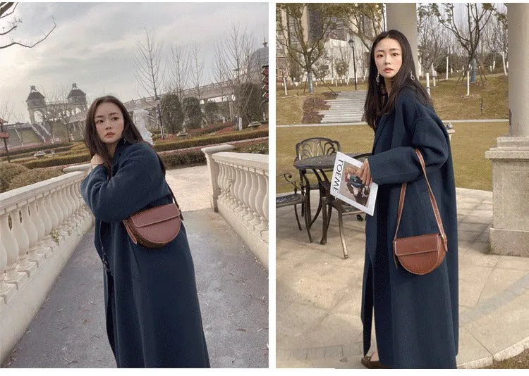 Cute Brown LEATHER Saddle Bag WOMEN SHOULDER BAG Small Saddle Crossbody Purse FOR WOMEN