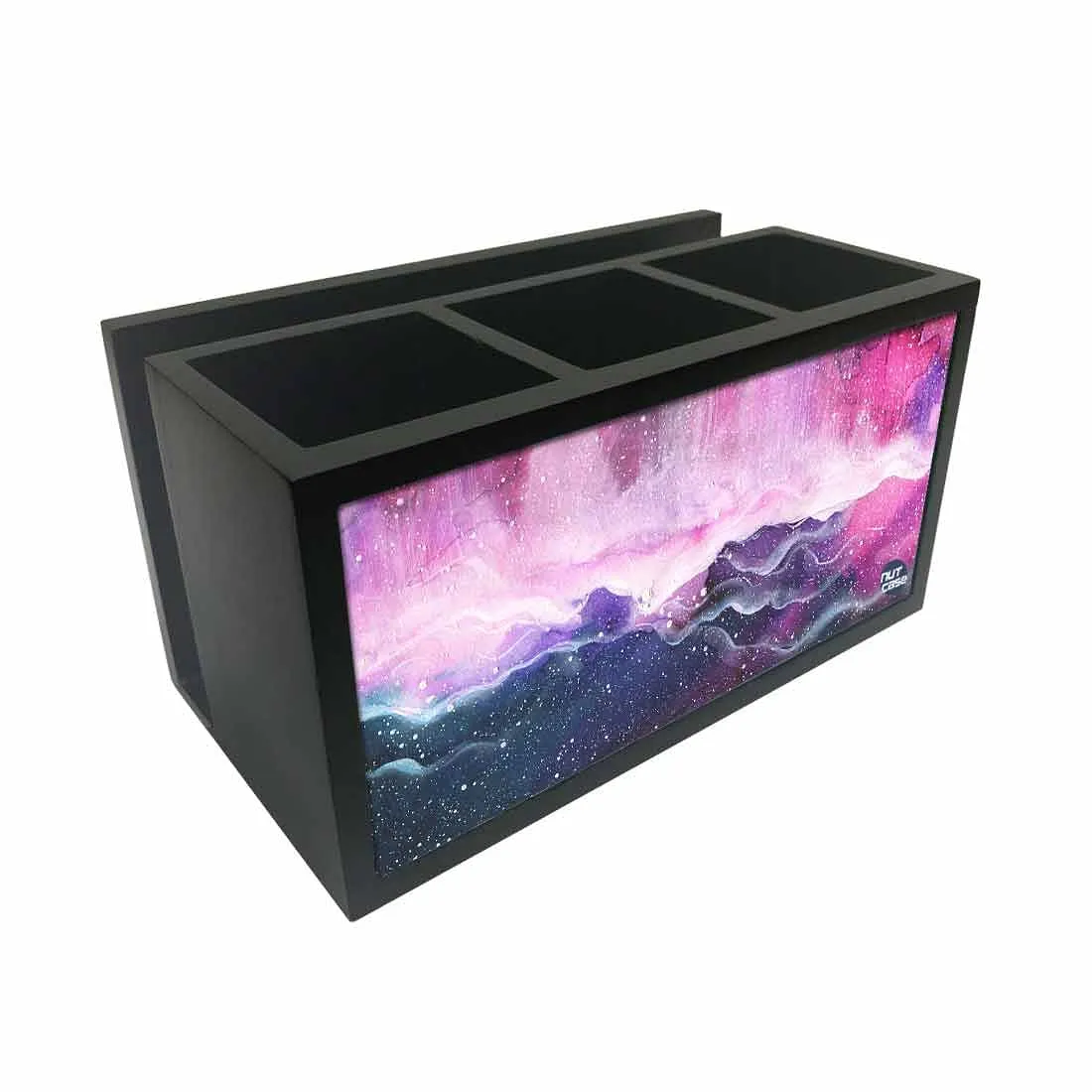 Cutlery Tissue Holder Napkin Stand -  Space Colorful Watercolor