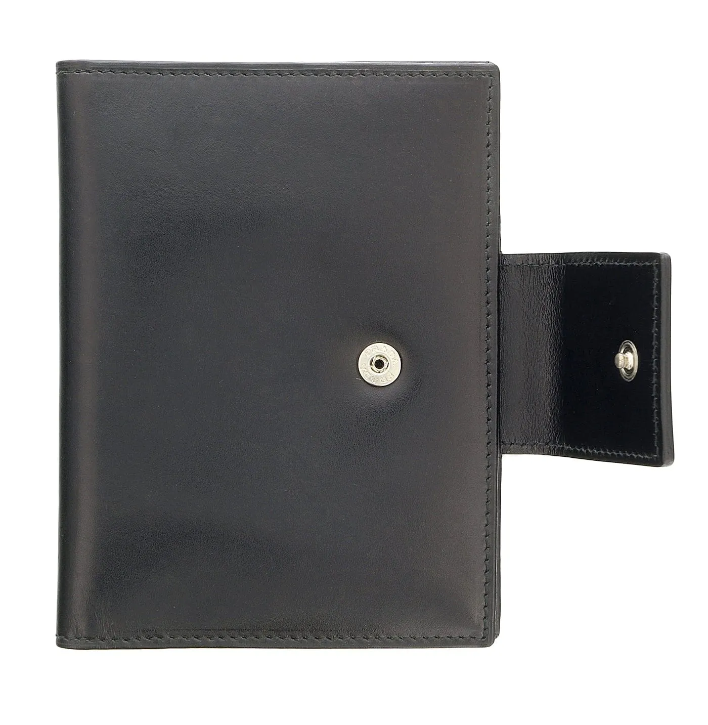 Damaged/ Store Return Prada Black Leather Signature Notebook/Passport Holder