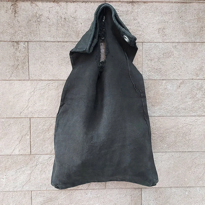 Delle Cose/Large Italy post bag-Black
