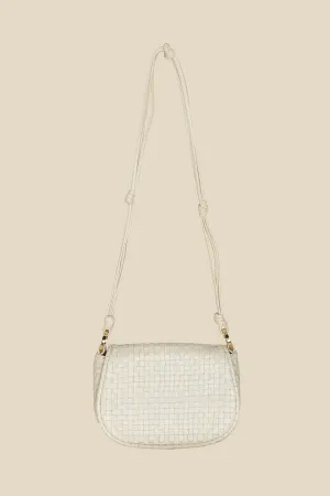 Delphine Woven Saddle Bag