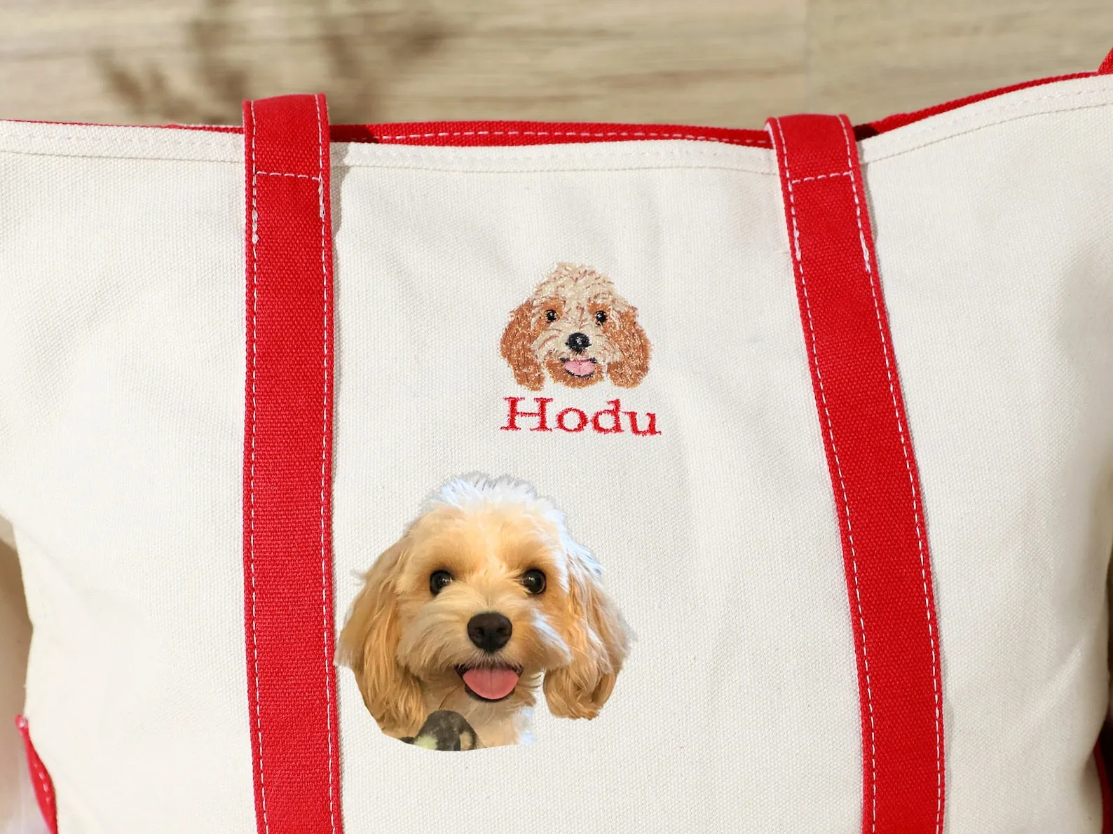 Design Your Dog Tote Bags, Personalized Boat Tote,Custom embroidered Pet Bag,Cat Mom Gift,Dog Lover Gifts,Name Tote Bag,Boat Tote,Beach Tote