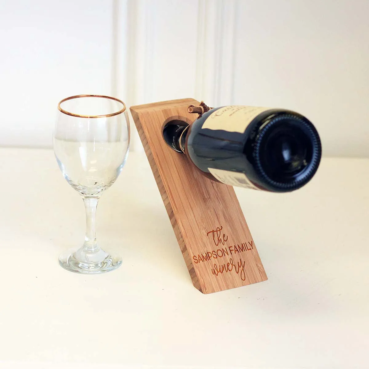 Family Name - Wine Bottle Ballancer