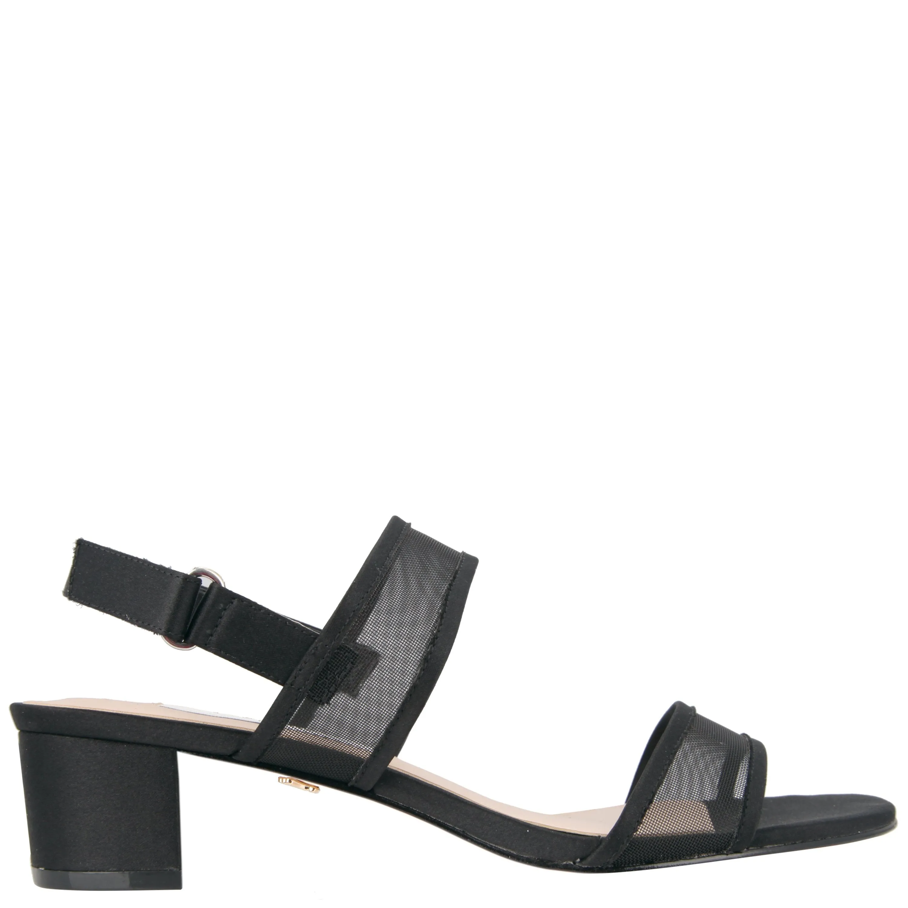 GANICE-BLACK LUSTER SATIN MESH