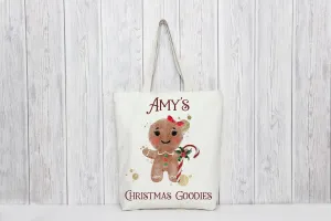 Gingerbread Girl Christmas Bag