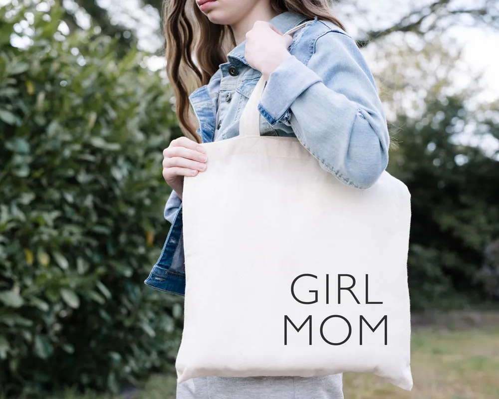 Girl Mom Tote Bag
