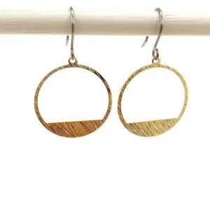 Golden rings earring