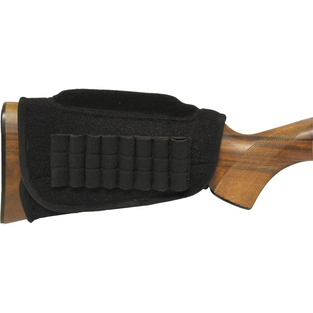 Grey Oak Buttplate Riser with Cartridge Holder Black | Buy Grey Oak Buttplate Riser with Cartridge Holder Black here | Outnorth