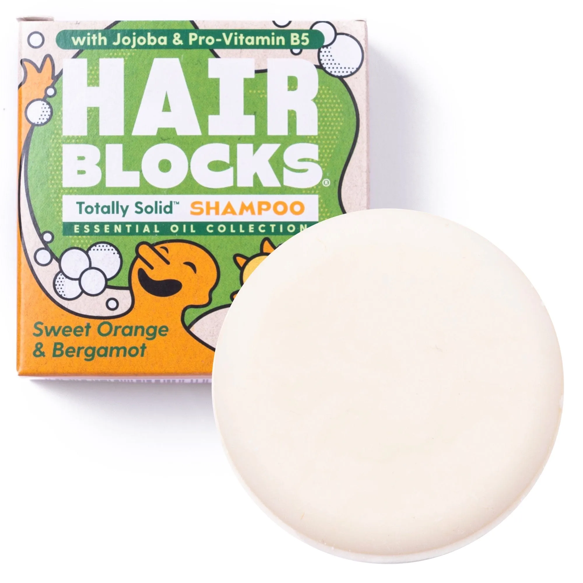 Hair Blocks Solid Shampoo Bar: Sweet Orange & Bergamot
