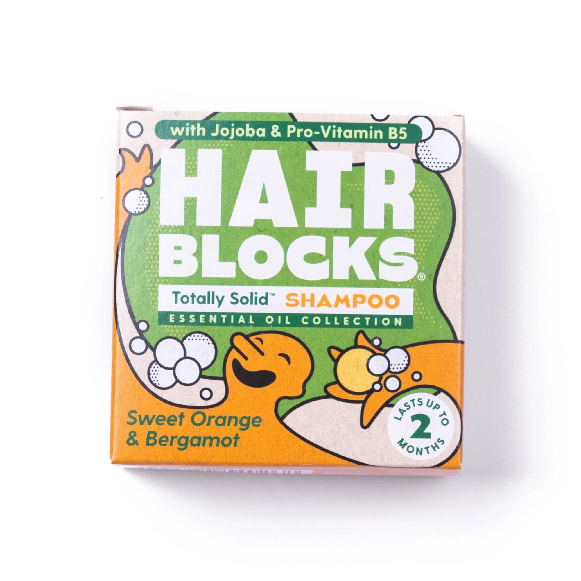 Hair Blocks Solid Shampoo Bar: Sweet Orange & Bergamot