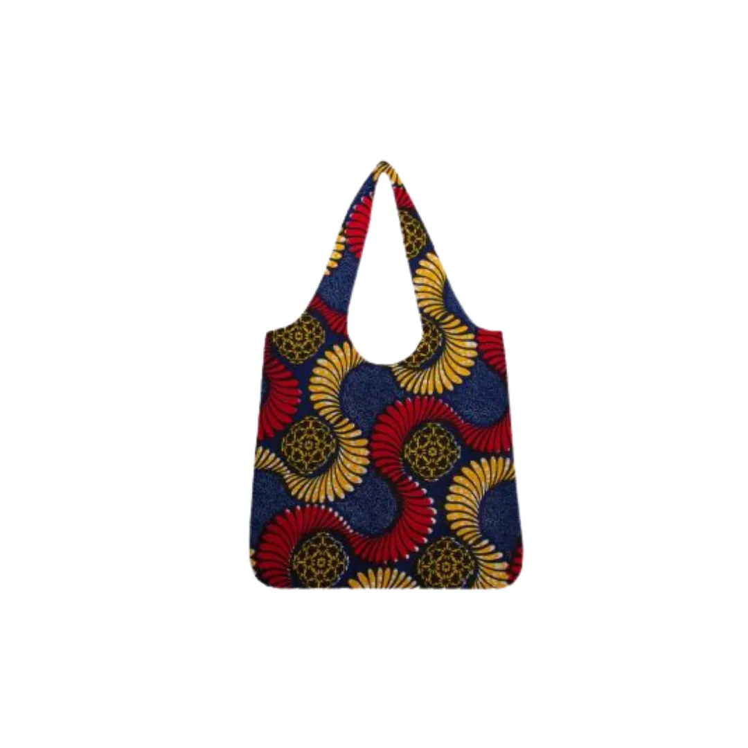 Handmade African Print Ankara Tote Bag | Ankara Shopping Bag - Phinis