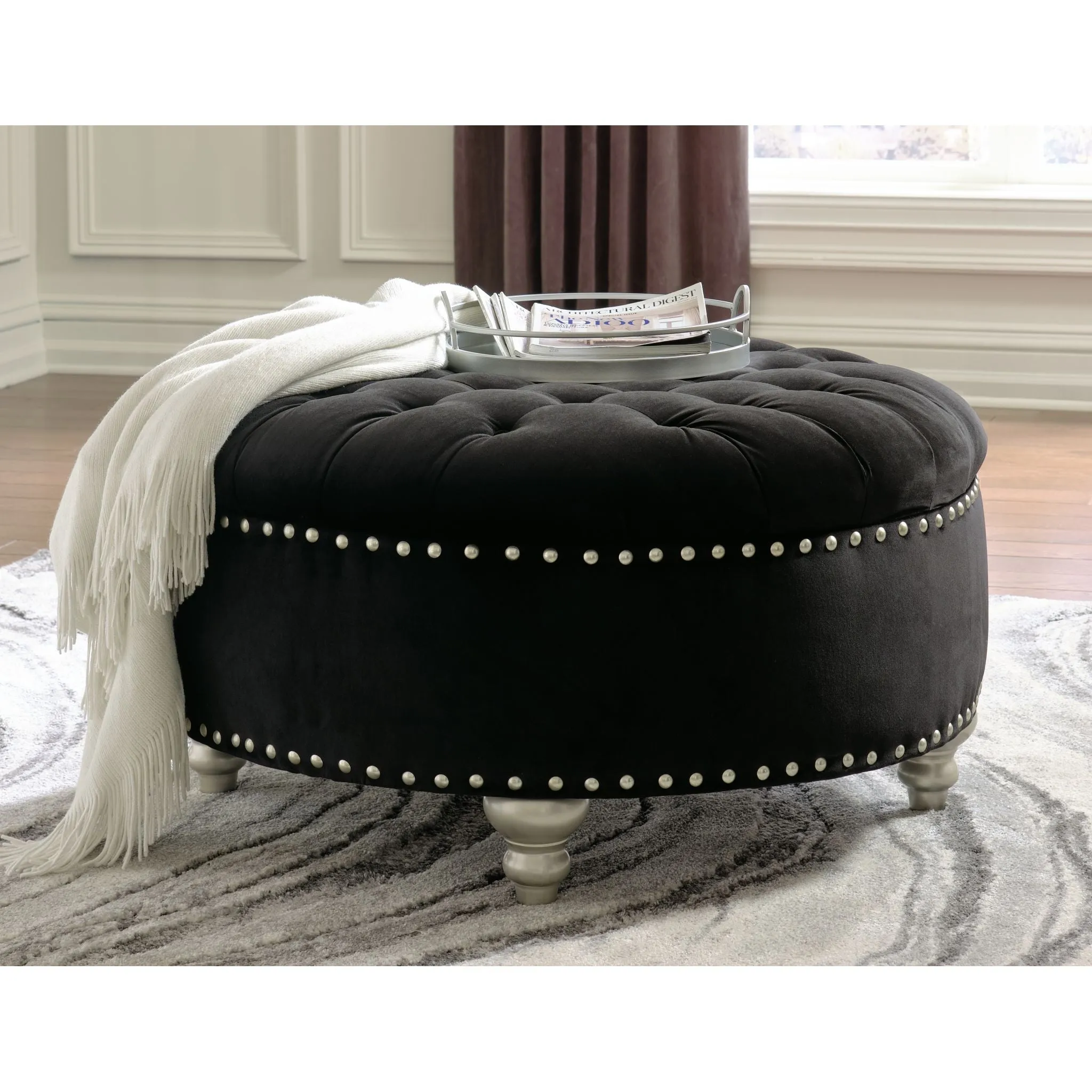 Harriotte Oversized Accent Ottoman