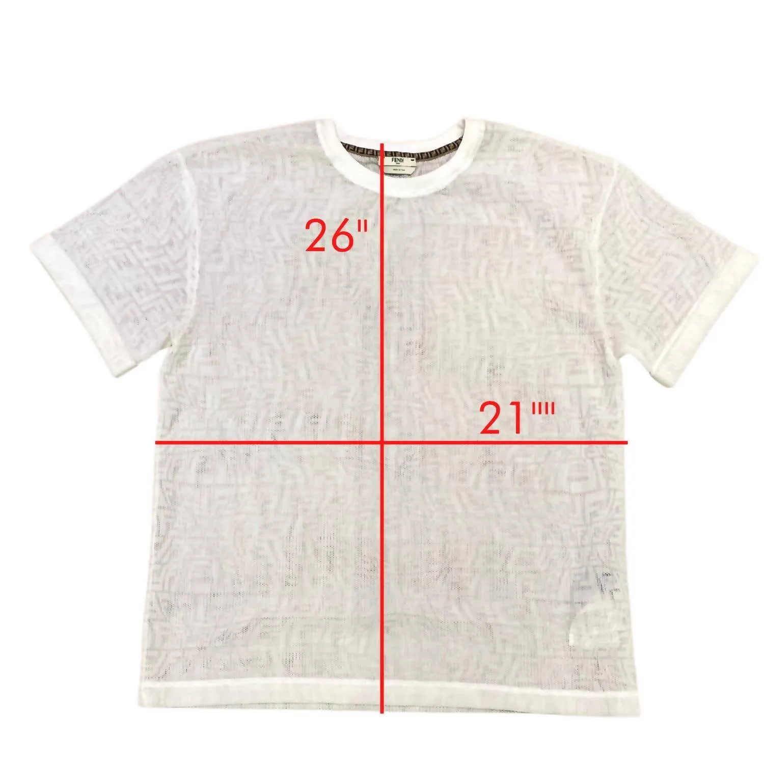 Jersey Mesh T-Shirt In White