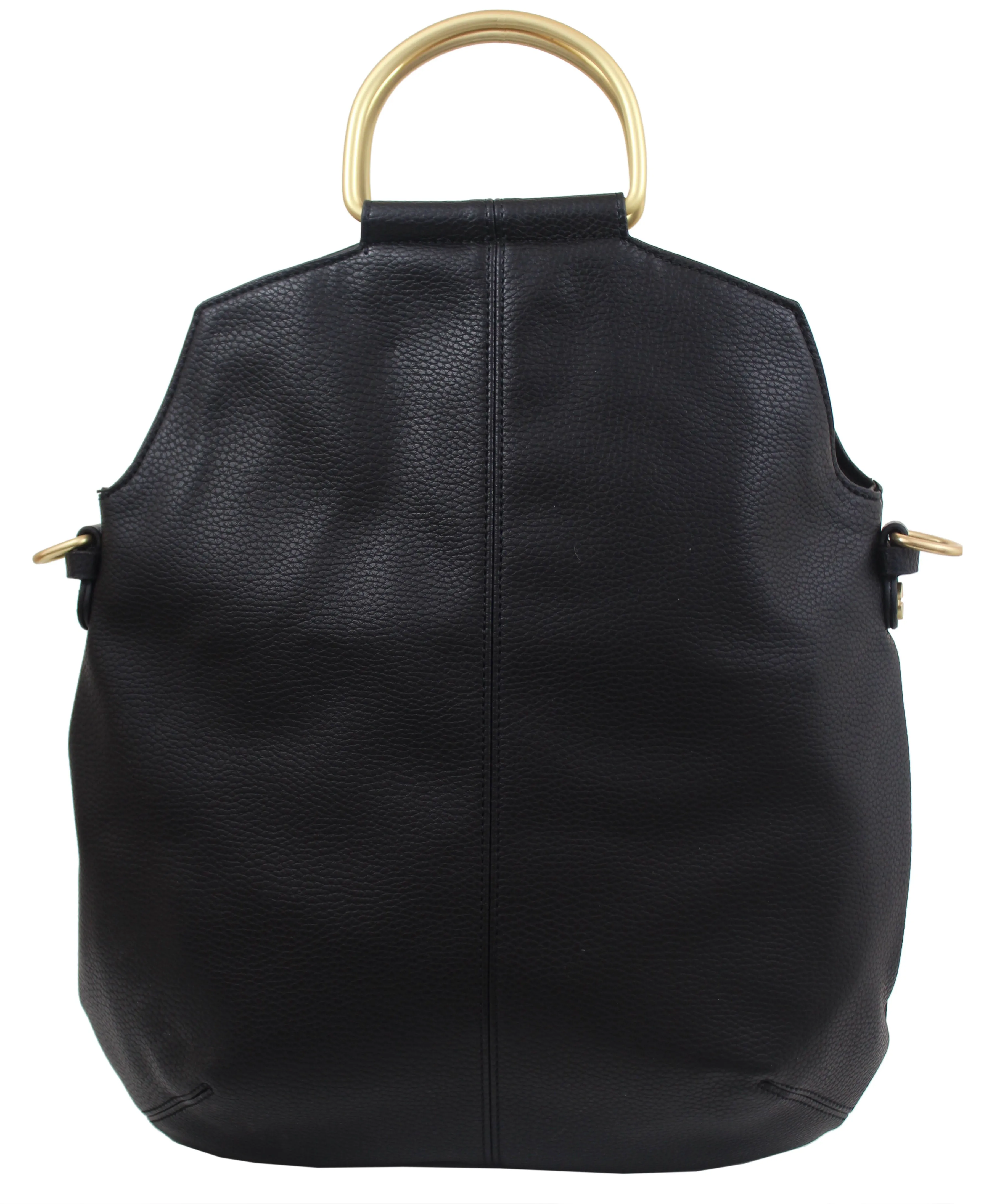 Kayla Foldover Tote in Black