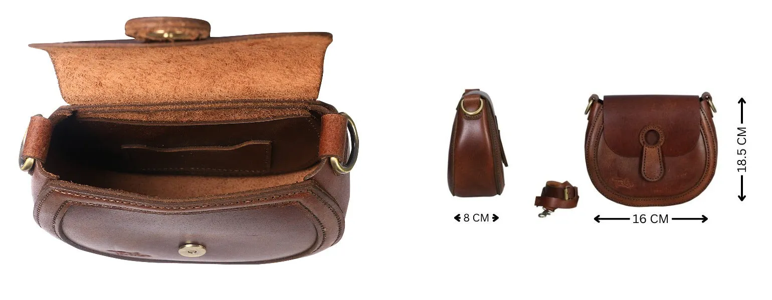 Light brown Round Vintage Cross-bag