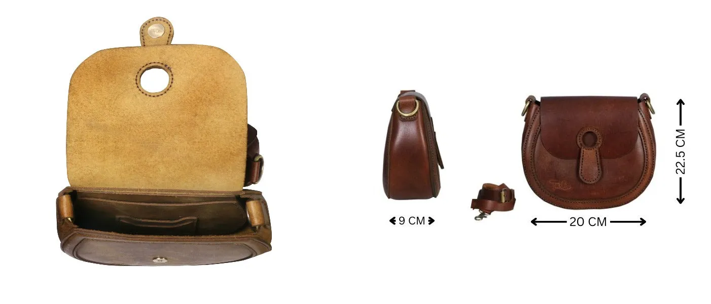 Light brown Round Vintage Cross-bag