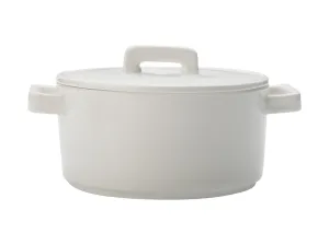 Maxwell & Williams Epicurious Round Casserole 1.3l White Gift Boxed