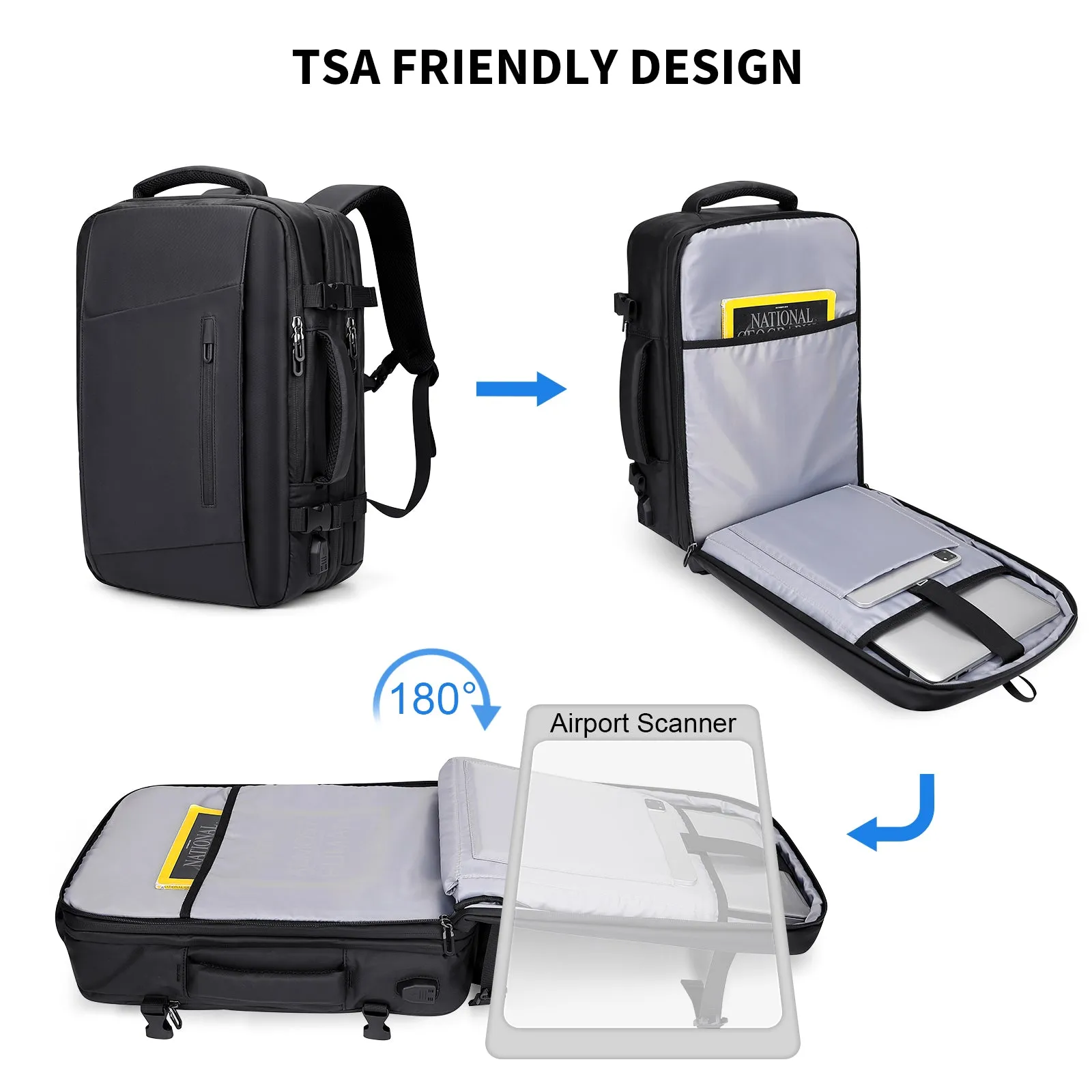 Nylon Water resistant Travel Backpack