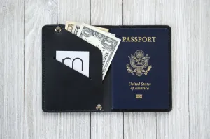 Passport Wallet In Black