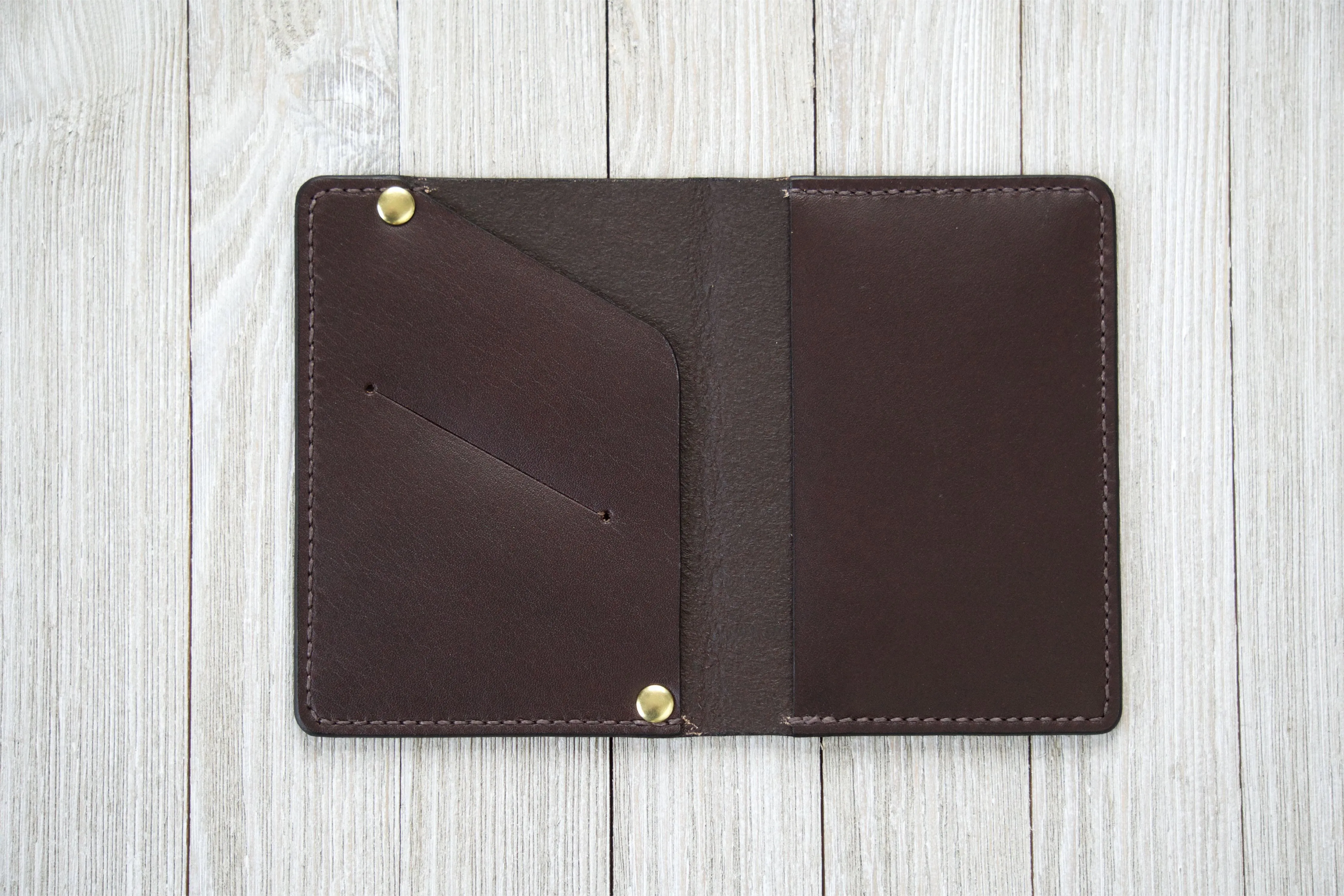 Passport Wallet In Chocolate