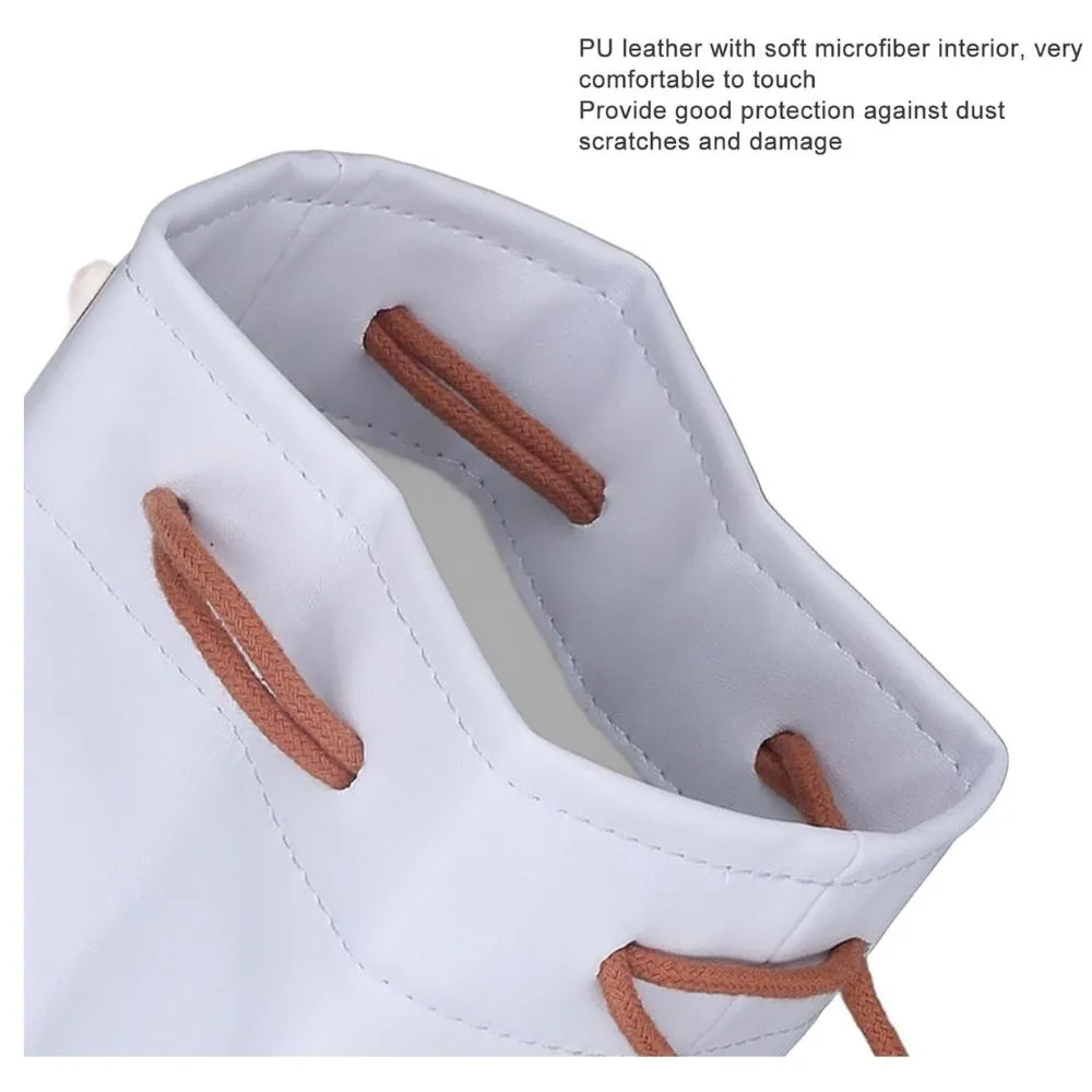 Pikxi Universal Drawstring PU Leather Carrying Bag with Colorful Design and Water Resistant for Fujifilm Instax, Camera and Lenses etc.