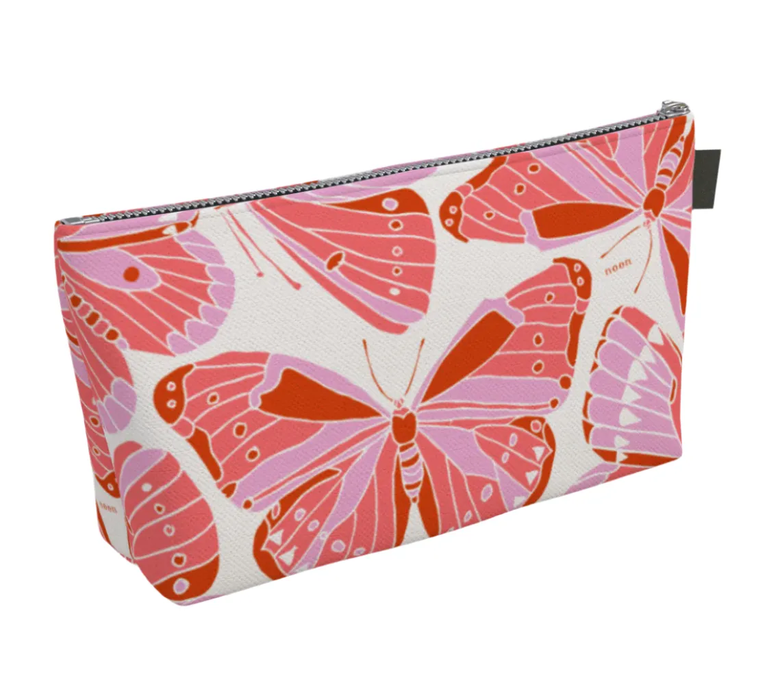pink butterfly pouch