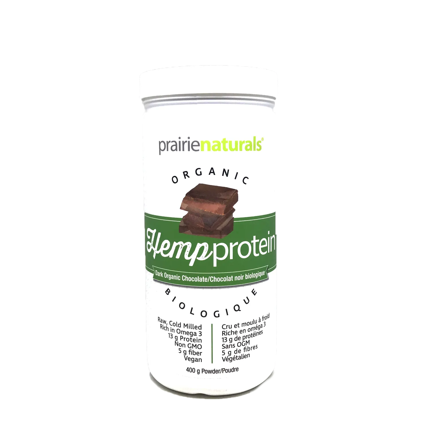 Prairie Naturals Organic Hemp Protein Dark Chocolate 400g