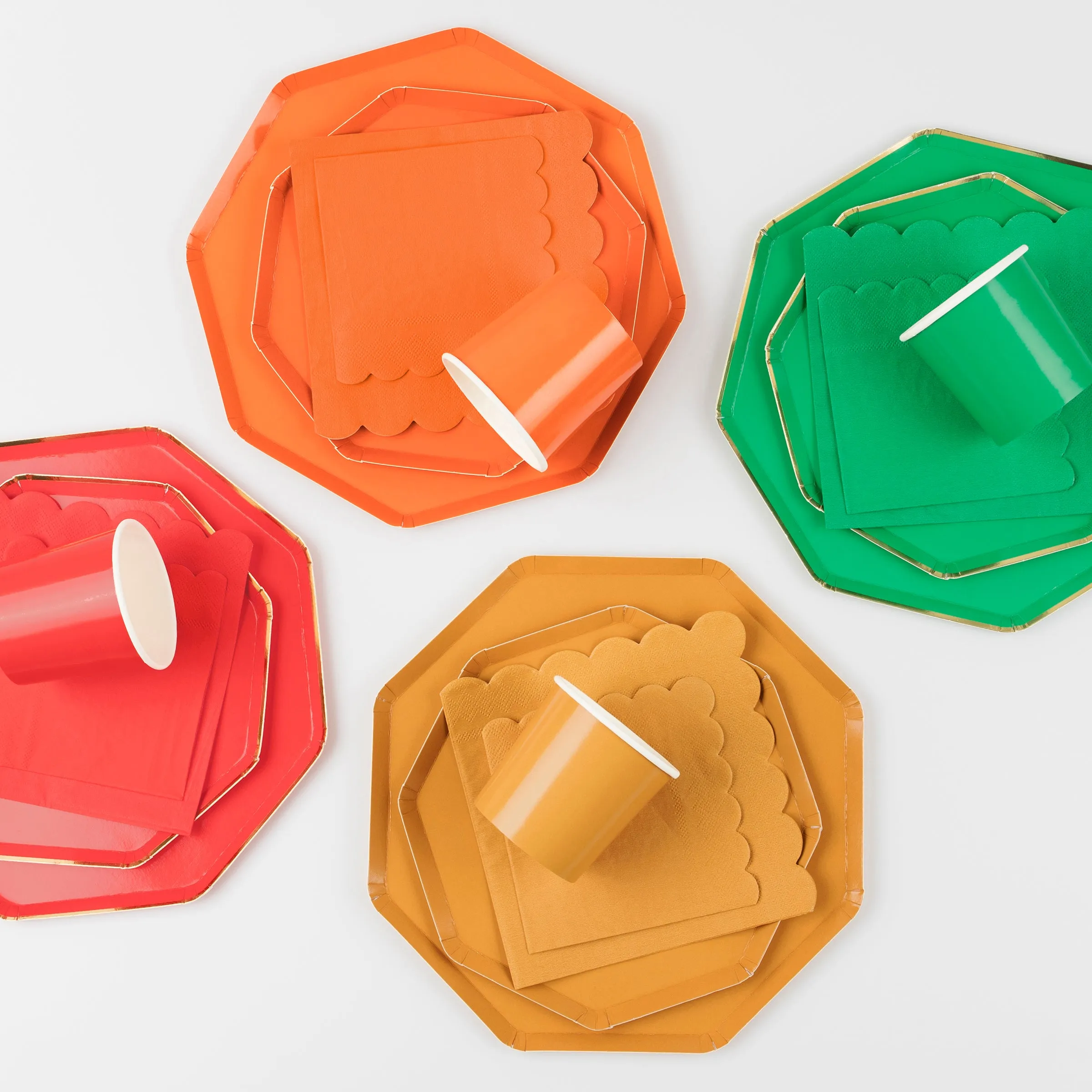 Pumpkin Orange Large Napkins (x 16)
