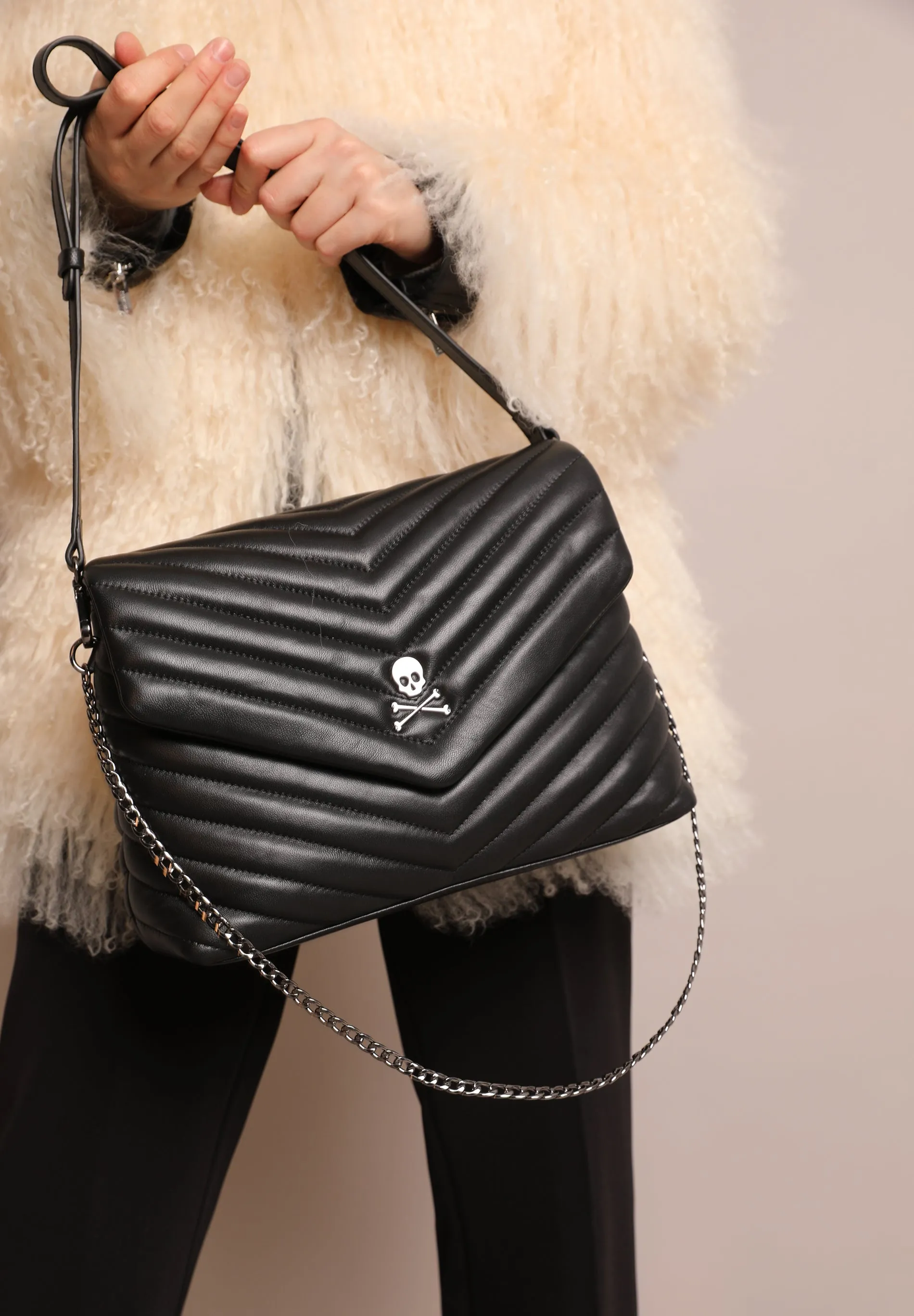 QUILTED LEATHER CROSSBODY BAG