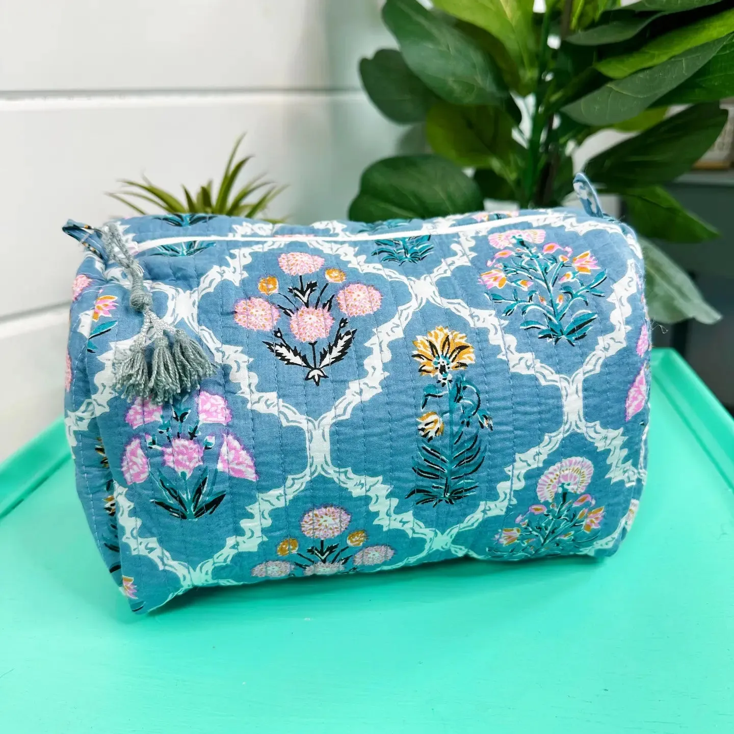 Quilted Makeup Bag