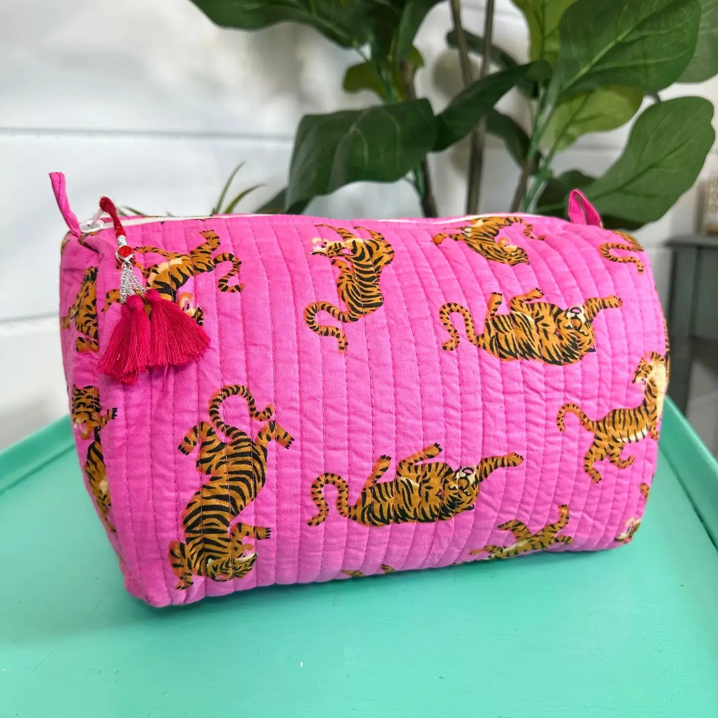 Quilted Makeup Bag