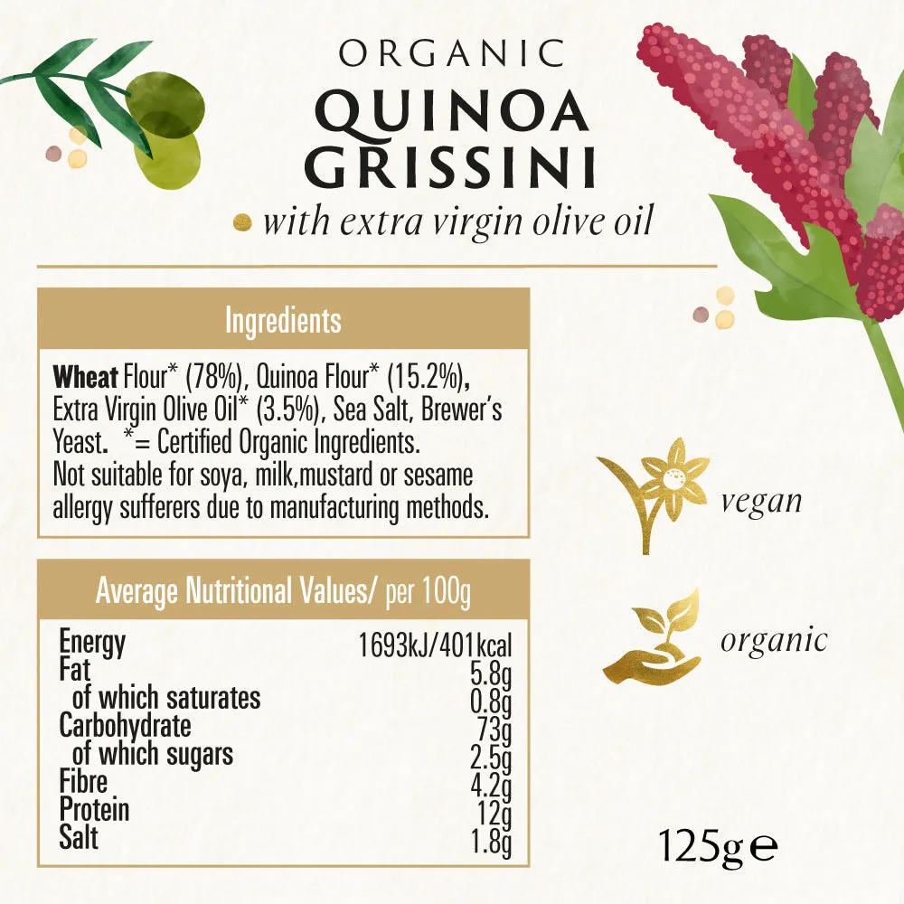 QUINOA GRISSINI ITALIAN BREADSTICKS