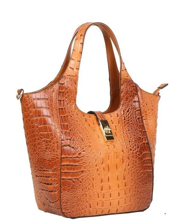 "Croc-Chic" Animal textured purse & wallet