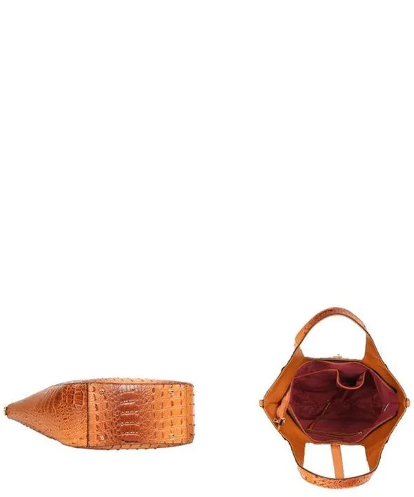 "Croc-Chic" Animal textured purse & wallet