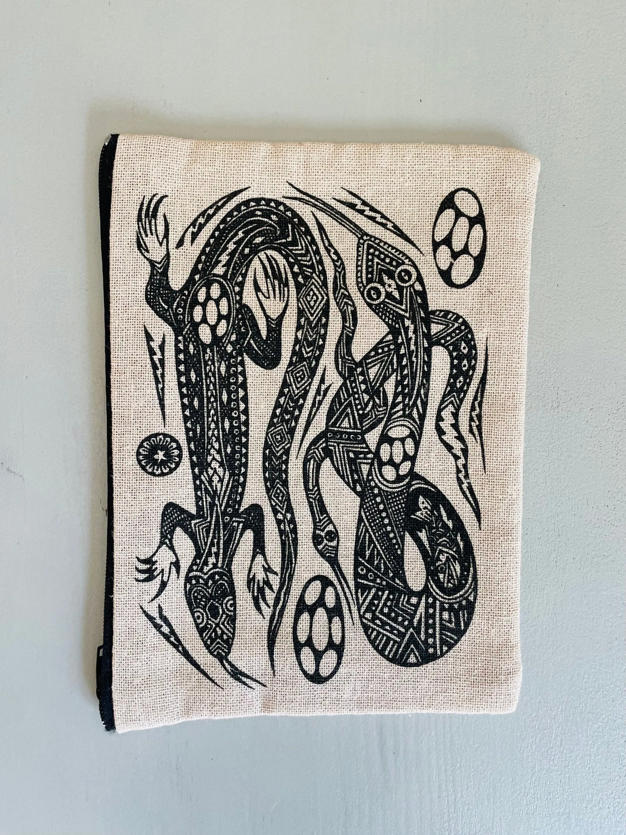 serpent - canvas zipper case