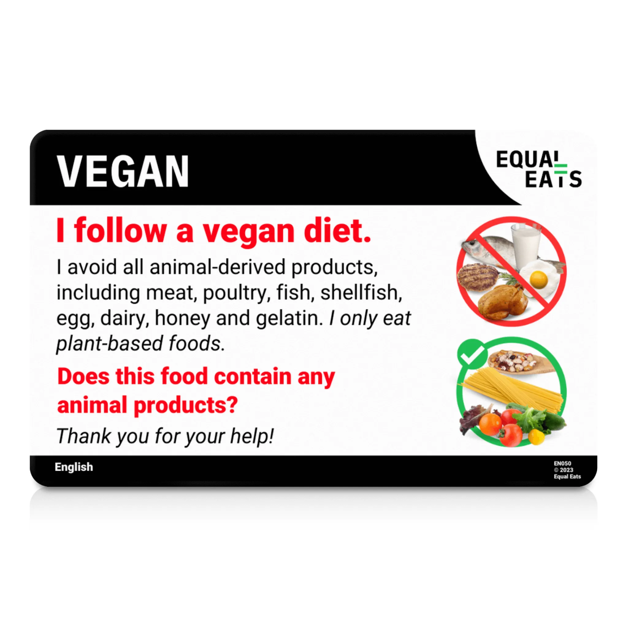 Slovak Vegan Card
