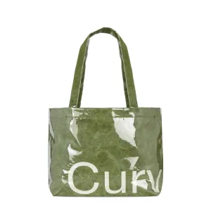 Small Olive Curves Tyvek Tote