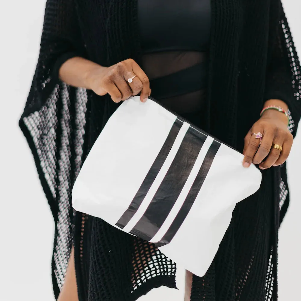 Splash Proof Kona Collection Set - Stripe Black/White