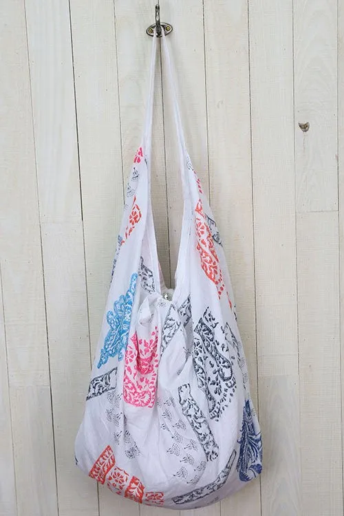Stamp Pattern Hammock Bag
