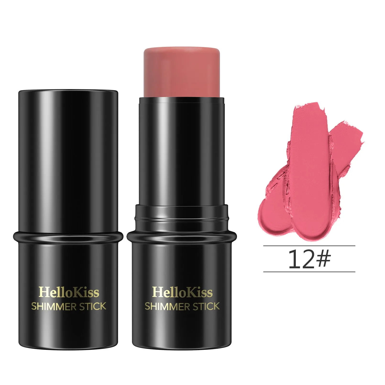 Stick,Concealer-Stick,Highlighter Makeup Stick, Stick Powder Blusher Long Lasting Waterproof Face Makeup Pack of 15 (1 pc each color)