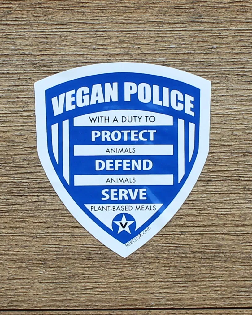 Sticker - Vegan Police