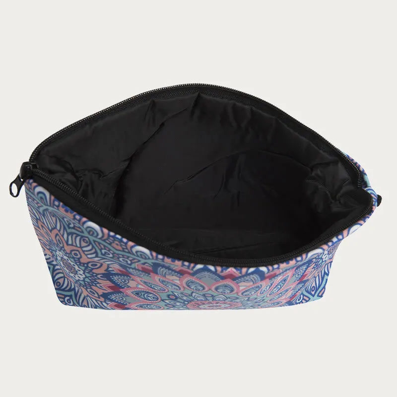 Storage Bag For Women Printing Flower Pattern Polyester Makeup Bag