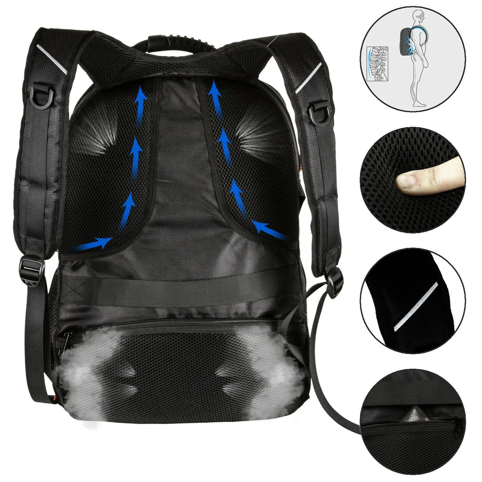 SwissOPack™ Extra Large 17" Laptop Backpack | TSA Friendly, USB, Anti-Theft Men's