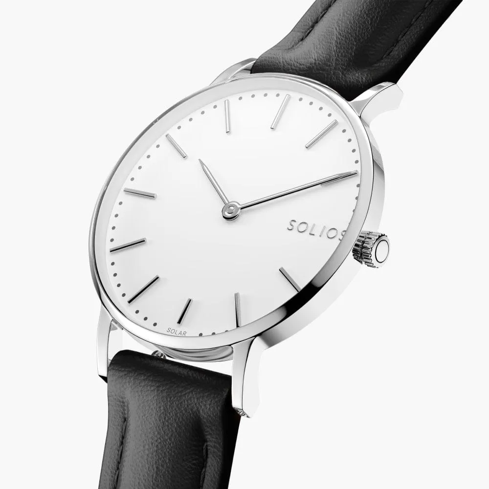 The Solar Classic Bundle | White Dial - Silver Case