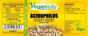 Vegan Acidophilus Probiotic Capsules