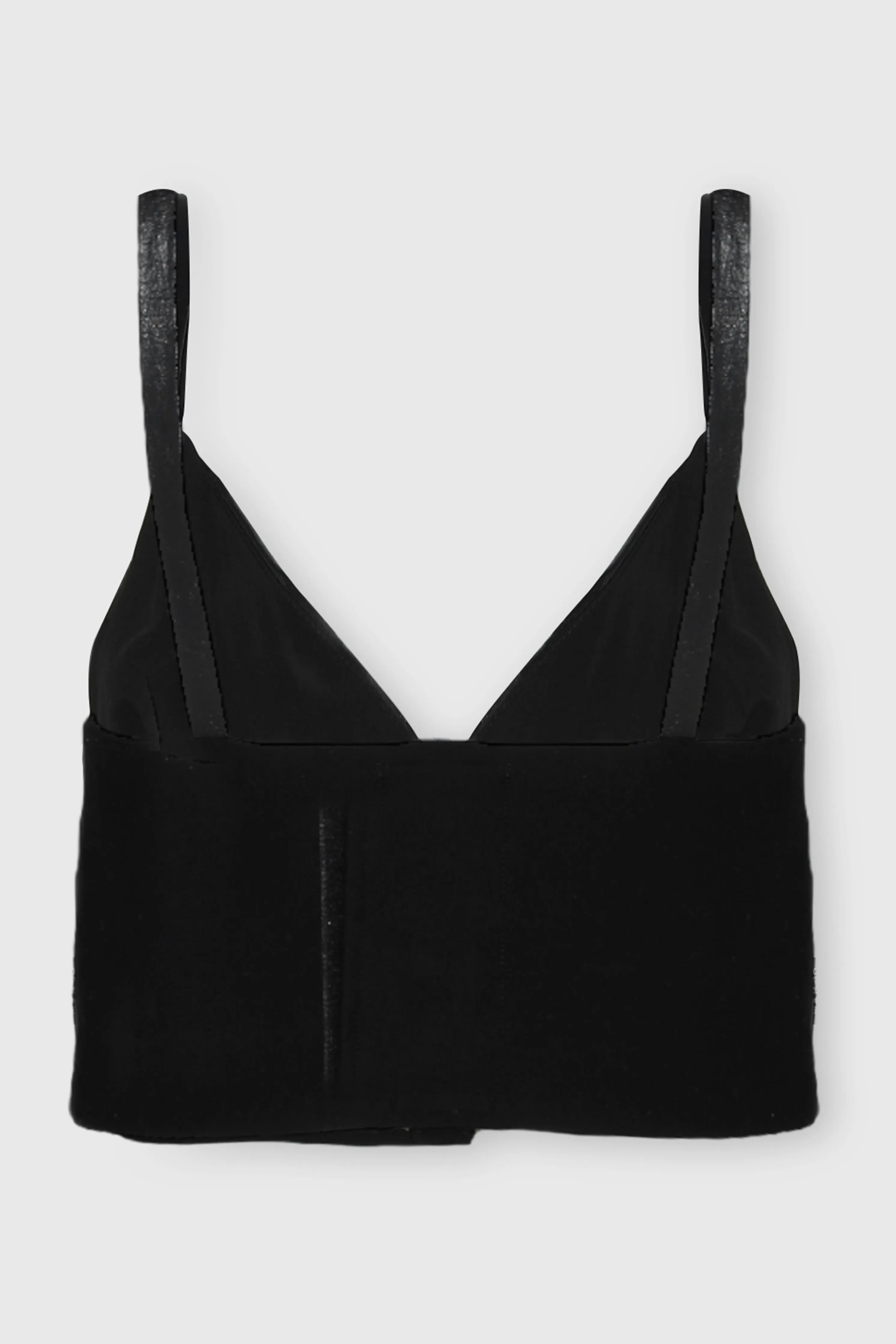 VEGAN LEATHER V BRALETTE