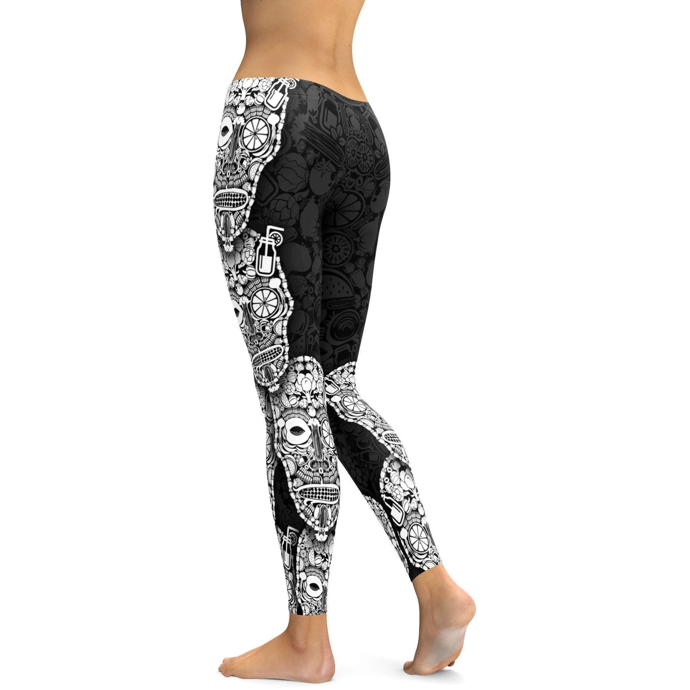Vegan Skull Leggings