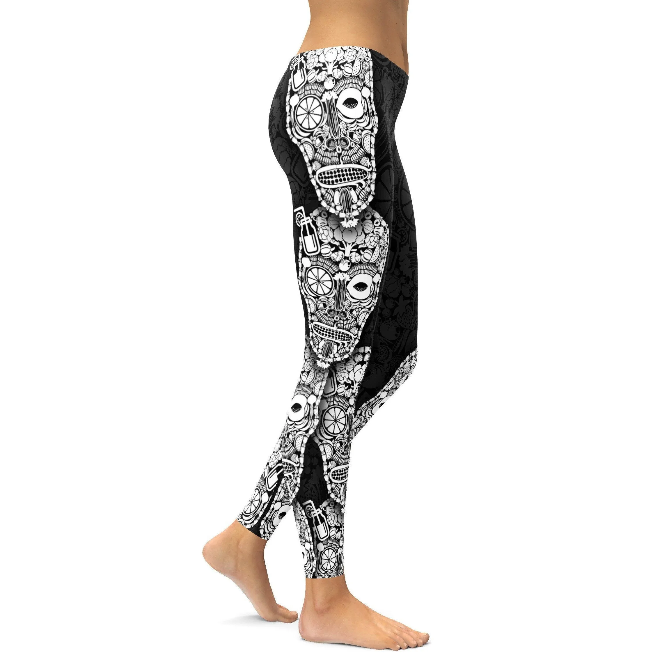 Vegan Skull Leggings